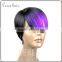 100% high quality heat resistant fiber carnival ombre purple cosplay wig