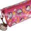 hot sell round hello kitty pen bags with hanging ornaments for girls