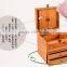 handmade vintage solid wood Paulownia cosmetics case/box