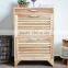 Hot Sale Modern Shutter Style Wooden Shoe Cabinet In Living Room