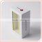 crisp white box attach PVC display window on the top