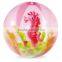 Cute beach ball with inflatable animal inside , new design beach ball
