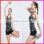 high impact tight body building womens gym tops