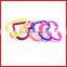 2014 Most popular cheap candy colored thick hair rubber band for kids