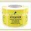 factory supply BOPP black and yellow reflective floor marking tape