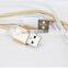 Wholesale Moible Phone Accessories Phone Case Gold Plated Braided Fast Charging Micro Usb Data Line Cable