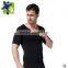 Mens Body Shaper Short Sleeve Undershirt 349 BK Bodysuits for Adult Compression Clothing Corset Tops