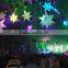PVC inflatable glitter lighted hanging christmas led star decoration