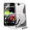 Newest Stylish S LIne design mobile phone cover for Wiko Rainbow soft TPU case cover