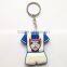 Number Letter Printing Metal Funny PVC Key ring Wholesale Rubber Key chain