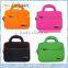 Neoprene zipper laptop tote bag computer sleeve tablet bag in green color