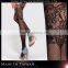 Faux garter straps fishnet and lace pantyhose