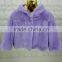 2015Latest style European style winter rex rabbit fur coat