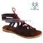 2016 women shoes flat Roman fuzzy sandal for ladies cheap
