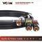 2015 Top Selling RCA Cable 1.8m 3RCA Jacks to 3RCA Jacks