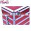 Personalized Red Sequin Aluminum Makeup Vanity Box With Lock
