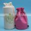 Hot sales good quality drawstring custom round bottle bags.bottle packing bags