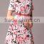 Pretty Steps 2016 High Quality New Chiffon Dress Sexy Elegant Round Collar Dress for Ladies