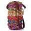 Fashion Women Weaving Bucket Style Travel Beach Shoulder Bags Charming Rainbow Color Summer Straw Bag For Vacation 2016