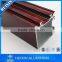 Foshan supplier best quality wood grain aluminium profile for glass