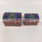 2017 new design custom printed small square tin gift box can 2pc set