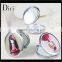 Chrome free standing round makeup cosmetic mirror professional