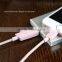Genuine IOS9.3 MFI USB Cable for iPhone 6S Plus iPad iPod Nylon Wooven 120cm 2.4A High Speed Charge Data Sync ROCK for iPhone SE