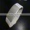 Factory direct sale silicone id bracelets with stainless plate