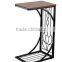 RH-4624 Metal frame Gramercy accent end table Sofa Side Table