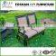 High quality stackable bronze cast aluminum arm chair