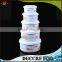 NBRSC 5pcs plastic food storage box stackable food container set nested packing