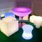 Modern solar charging growing lighting colors change plastic LED stool with CE,ROHS,SGS certificate