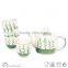 2016 new trend green bamboo ceramic tea set,Tea pot and cups,Tea pot handle covers