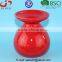 Glazed Red Ceramic Vase Centerpieces for Wedding Table