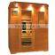 Red cedar far infrared solid wooden sauan room ,customized indoor sauan room
