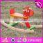 2017 New design funny rocking horse toddlers wooden ride on toys W16D109-S