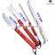 Set of 3 hard wood handle bbq tool set