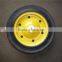 13x3 powder rubber wheel heavy duty solid rubber wheels