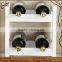 High gloss countertop wooden wine rack