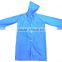 Adult Blue 100% PEVA Raincoat with Hood and Polybag
