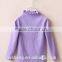 2016 Fall new children's clothing thread woolen T-shirt bottoming shirt wave collar long-sleeved new design girl sweater