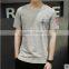 Summer Wear Short-sleeved T-shirts Men Round Collar Printed Cotton