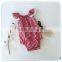Toddler Red Gingham Romper Playsuit Summer Lace Flutter Designs Clothing Girls