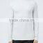 Mens Light Grey Casual t Shirts Turtle Neck Blank T-shirt Long Sleeve Cotton t Shirts