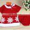 Christmas Snowflake New Year Cheap Newborn Baby Clothing Set