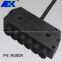 6 way splitter DC extension plug female cable junction boxes for Halloween holiday decoration lightings