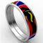 Bohemia Style Enameled Bangle Stainless Steel For Women