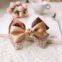 Wholesale 20pcs/lot 2012 Stylish Bowknot Hair Barrettes Vintage Cloth Art Bow Hair Clips,Free shipping