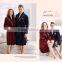 100% POLYESTER WOMEN'S THERMAL CORAL FLEECE BATHROBE