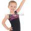 stylish black gymnast leotard cool girl dance skirt custom design